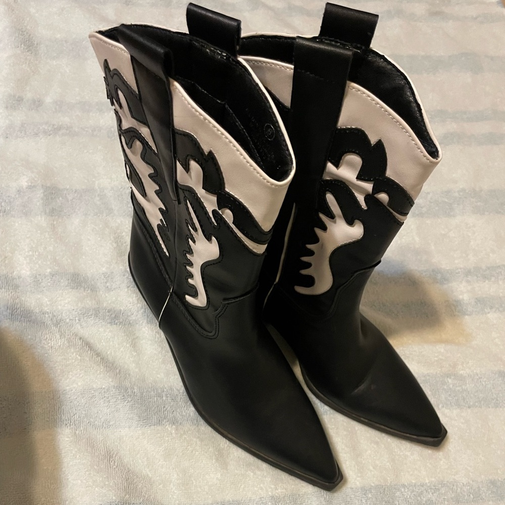 Black & White Boots